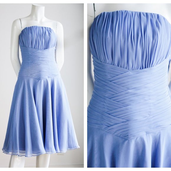 NWT Saison Blanche Pleated Boned Bodice Dress - Picture 1 of 9